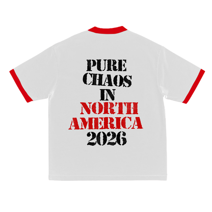White N' Red Ringer Tee